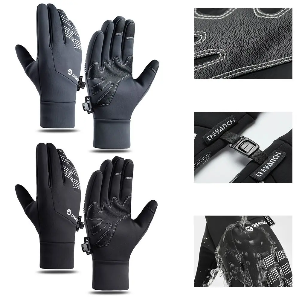 1 Pair Touch Screen​ Sports Ski Gloves​ ​Waterproof​ ​Windproof​ ​Outdoor Gloves​ ​ ​Thicken Warm​ ​Winter Warm Gloves Unisex​