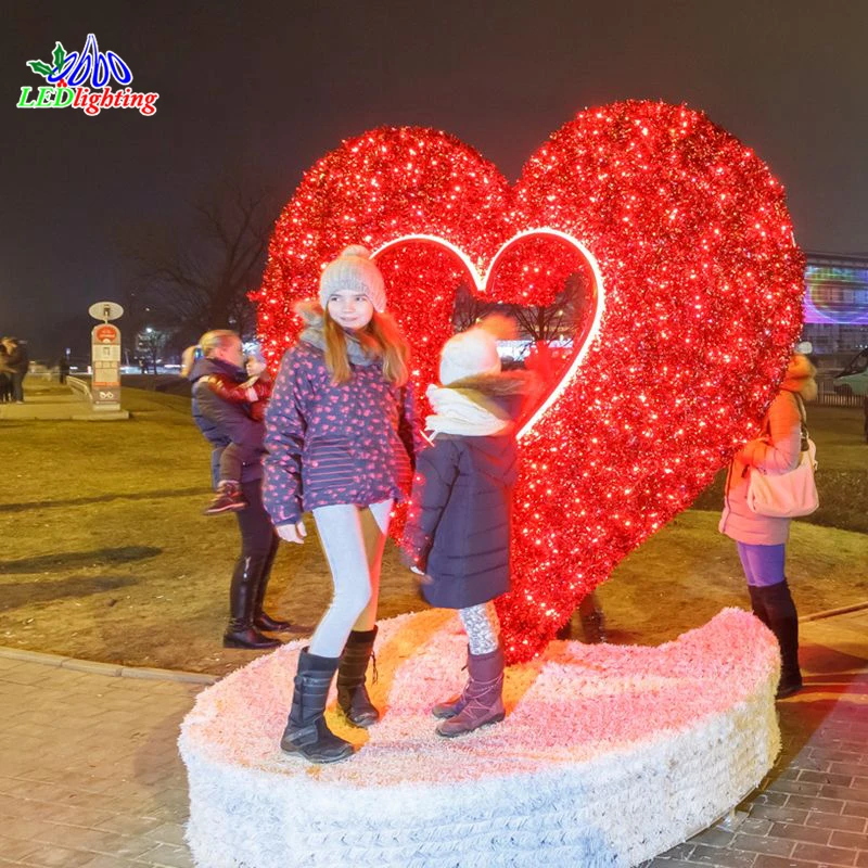 

custom.Heart Shape Lighting Festival motif light for Valentine Wedding Party Supplies Decoration