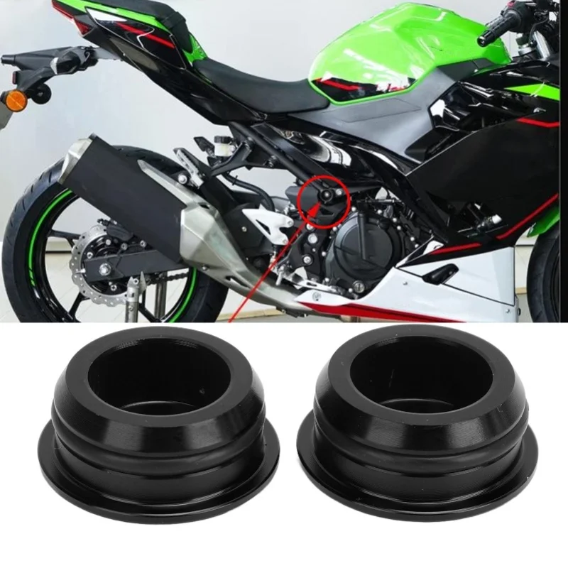 2Pcs Frame Hole Plug Cap Cover Aluminum Alloy Decorative Frame Hole Screw Cap Cover For 400 250 Z400 Z250 Black view 6