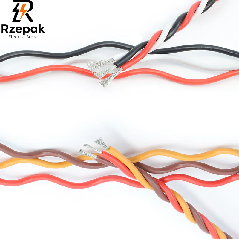 5-100m Servo Extension Twisted Cable, 22AWG 26AWG 30/60 Cores Copper Wire Cord Lead JR Futaba RC Airplane Helicopter Accessories