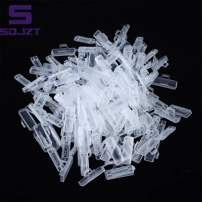 .Hot Sale-100pcs Cable Tie Label Tags Plastic Transparent Wire Marker Name Identification Holder Seal Case 2026 view 2