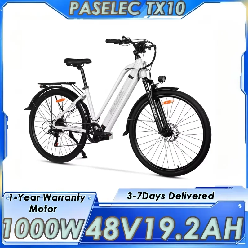 Image of E-Bike PASELEC TX10 1000W Motor 48V19.2AH Akku Doppelte Scheibenbremse Elektrofahrrad 29-Zoll-Reifen 7-Gang Allterrain-E-Bike für Stadtpendler mit großer Reichweite