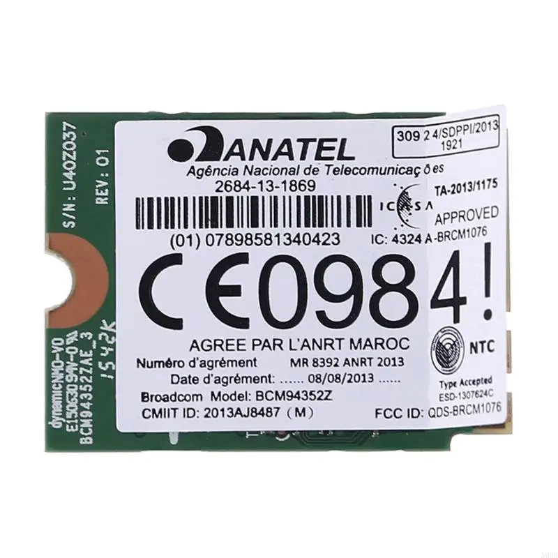 N84B 6XRYC DW1560 BCM94352Z FOR M.2 WIFI WLAN BLUETOOTH互換4.0 802.11AC 867MB