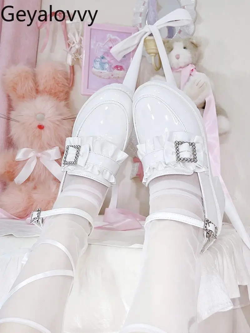

Original High Heel PumpsJapanese Style Loafers Mass-Produced Shallow Mouth Mary Jane Shoes for Women Spring Autumn 2025 New