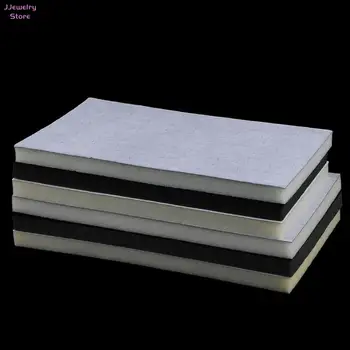 DIY-ブラインド用のフォームトレイ,ベルベット,リング,ブレスレット,時計のケース,穴のあるイヤリングトレイ,グレー,黒,1個