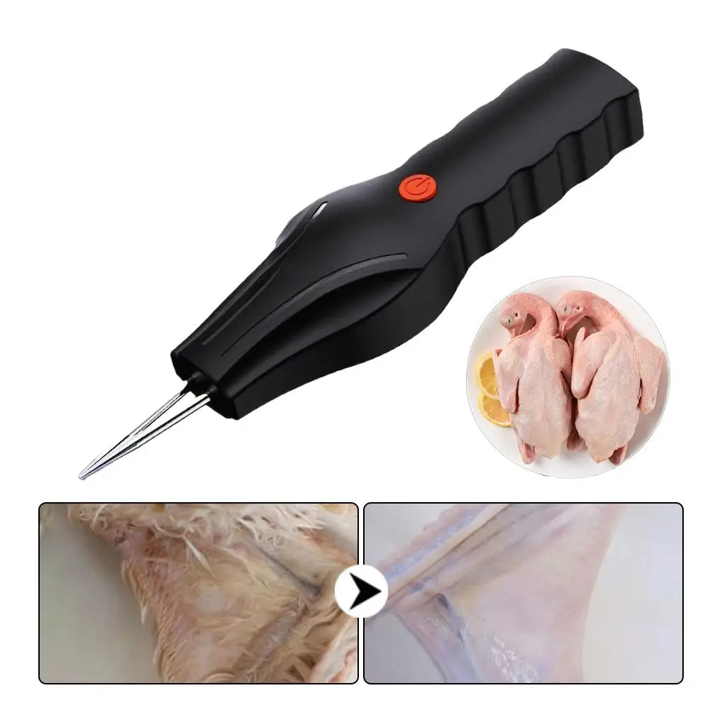 Handheld Electric Poultry Feather Remover Tool Rechargeable Chicken Plucker with Ergonomic Handle for Home Kitchen Use