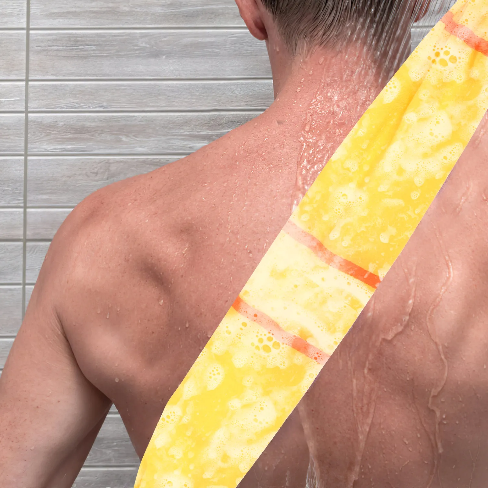 2Pcs Exfoliating Back Scrubber Towel Body Scrubber for Bath Skin Exfoliator Towel Rough Yet Soft Daily Cleansing Tool