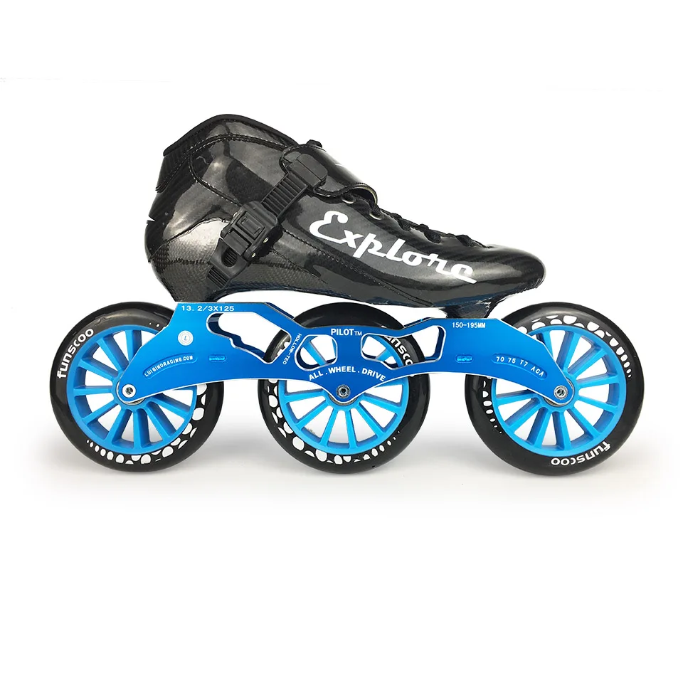 

Speed Inline Skates Carbon Fiber Competition Skates 3*125mm or 4*100/110mm Marathon Racing Skating Patines