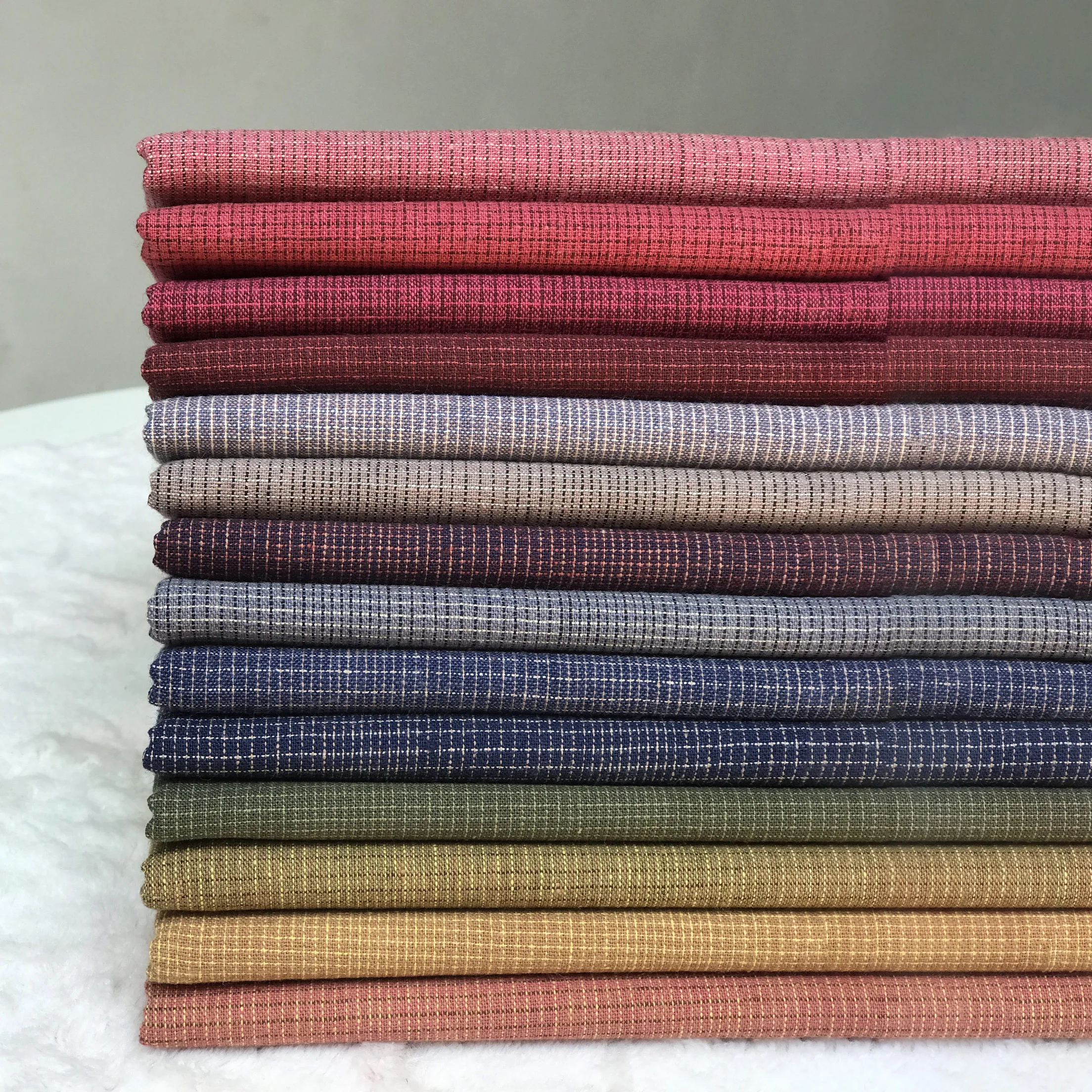 Japanese Yarn-Dyed Sewing Fabric Craft Patchwork Quilting Material Accessories Applique Handmade Sewing Doll Cloth 50cm*75cm