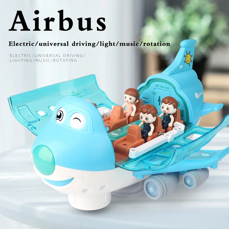 

Children Aircraft Inertia Toys Simulation Airplane With Mini Action Figures Passenger Airliner Model Toys For Kids Birthday Gift