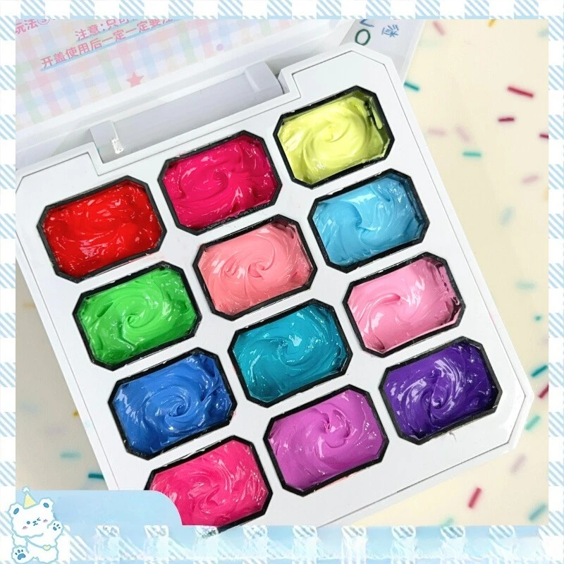

12Colors Rainbow Modeling Oil Painting Gel Polish Nail Art Design 3D UV Gel Professional Nail Painting Sculpture Gel Varnishes
