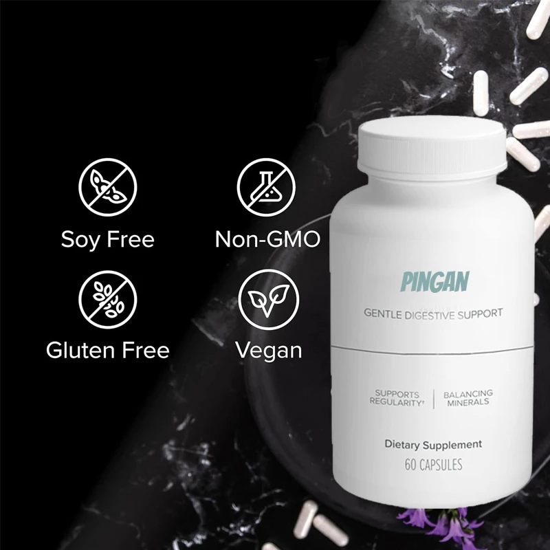 

Mild Digestion Support, Balanced Mineral Promotion Regularity - Non Irritating Laxatives -60 Capsules