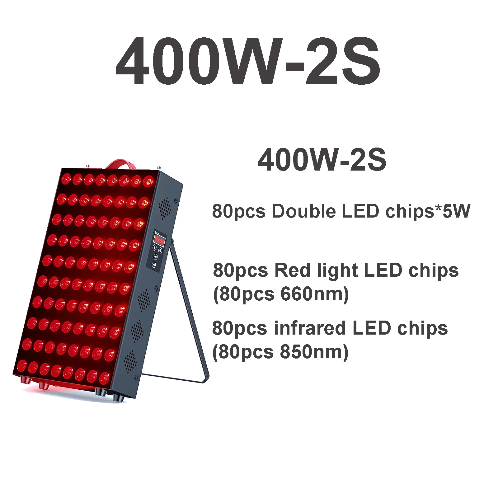 Dual-Chip Rotlichttherapie-Panel-Lampe 630nm 660nm Nahinfrarot-Therapielicht 810nm 850nm LED-Schönheitsgeräte für Gesicht und Körper