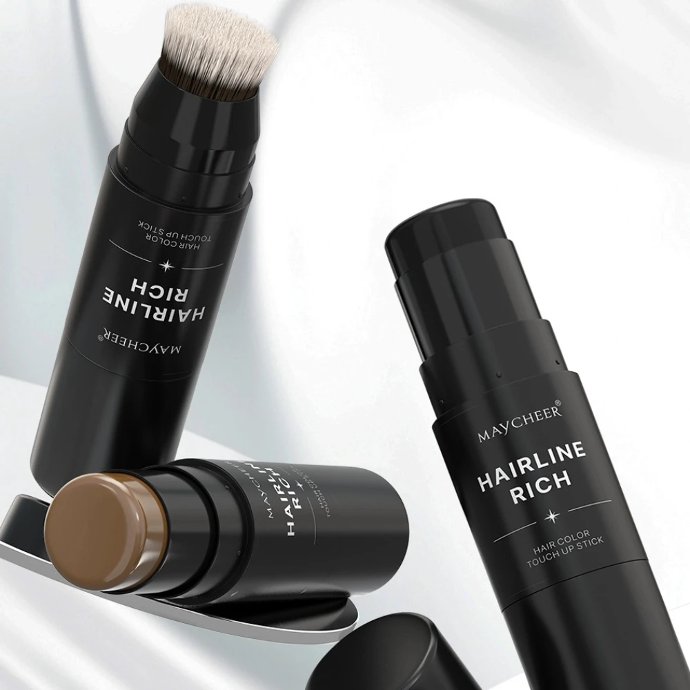 Penna per correttore per linea sottile a doppia testa Penna per sopracciglia Copertura per linea di capelli Impermeabile duraturo Matita per tinture per capelli Penna per tintura per capelli sopracciglio barba