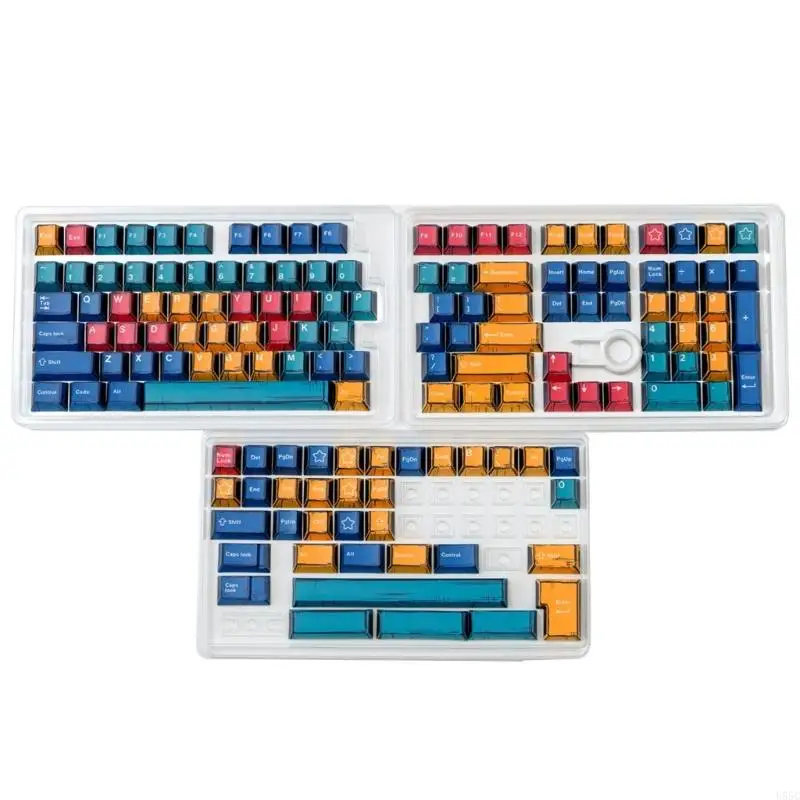 U55C 151Keys Customizeds Palette Comics Keycaps PBT Dye Sublimations Keycap Keycaps Cover for Mechanical Keyboards