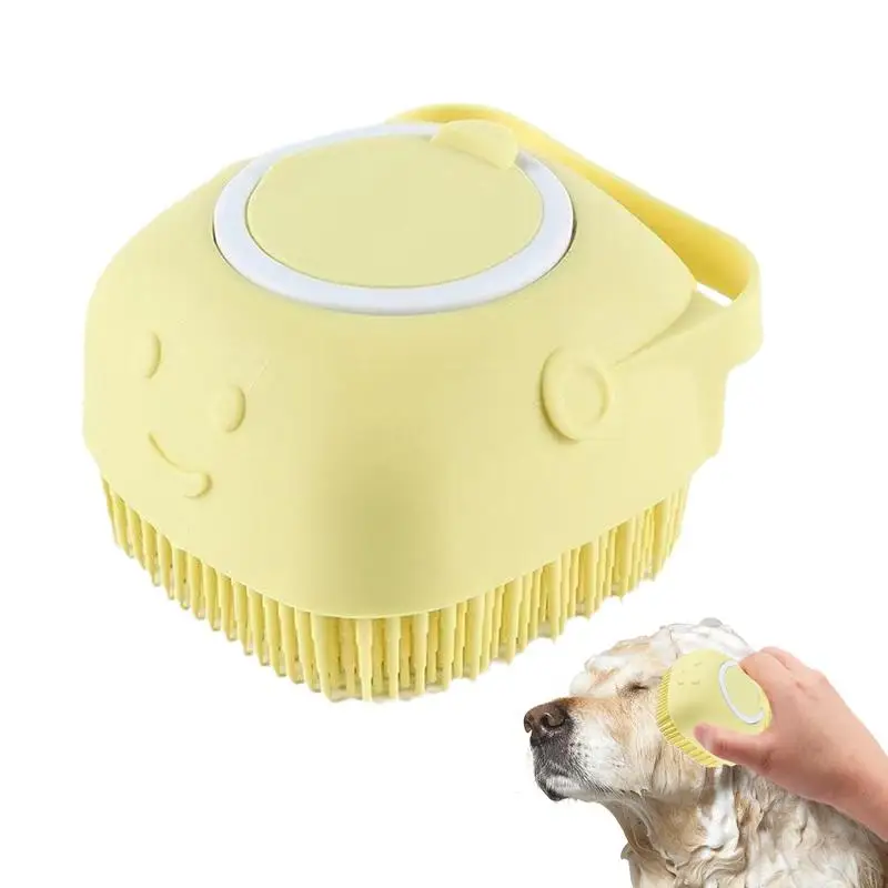 Cepillo de baño para perros, cepillo de lavado de masaje para perros, peine de aseo para gatitos, cachorros, herramienta de limpieza, suministros para mascotas para pelo largo y corto