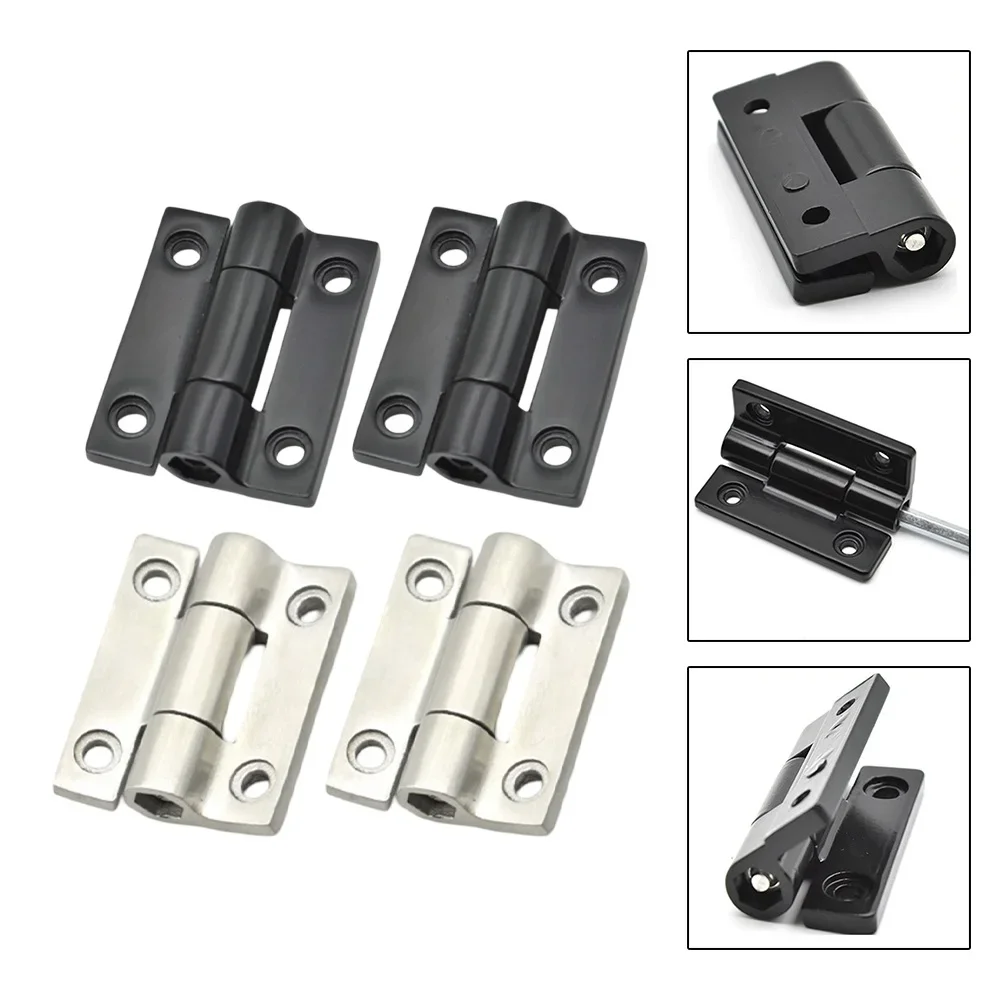2PCS Flat Hinge Adjustable Torque Hinge Hardware Needs Black Reliable Performance Hinge Versatile Application Hinge