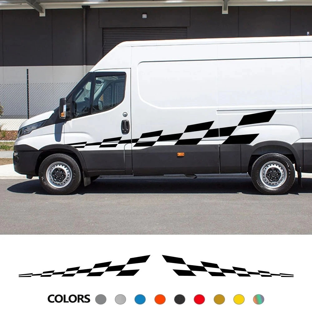 

Car Door Side Stickers For IVECO DAILY Van Camper Motorhome Caravan Graphics Racing Sport Decor Decals Auto Tuning Accessories