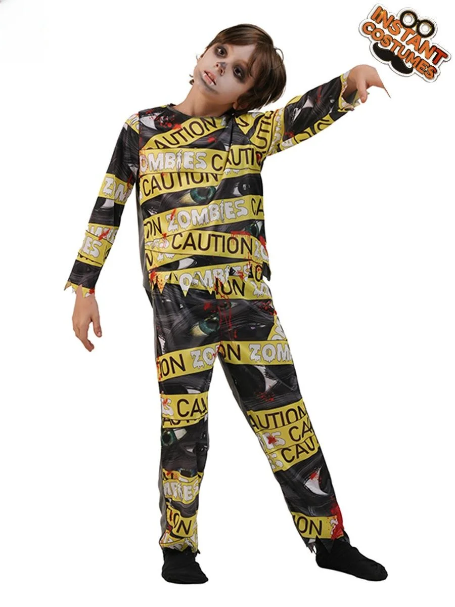 Loween Costume de plang de rôle de terreur pour enfants diable Zombie Par porter un tenue d'horreur pour petit garçon vêtements d'halloween pour enfants