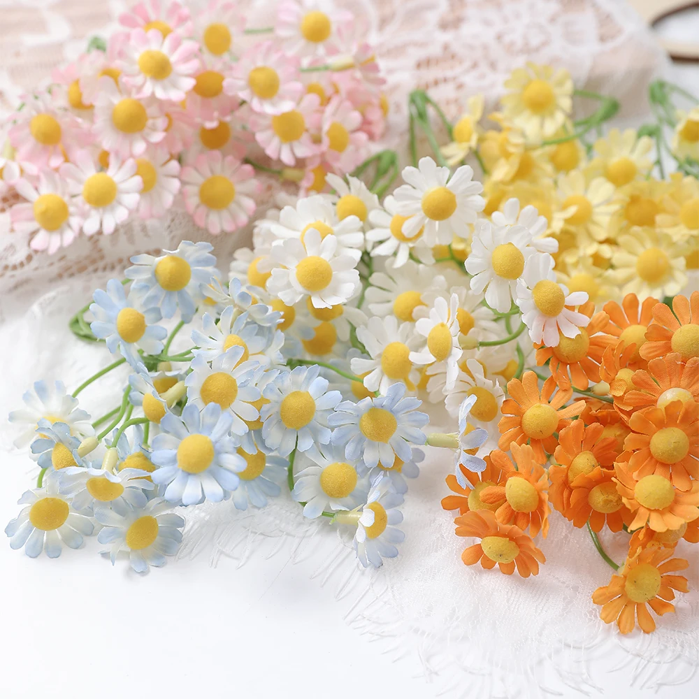 10/20PCs Gänseblümchen Künstliche Blumen Seide Gefälschte Blumen Für Home Room Decor Garten Hochzeit Dekoration DIY Bouquet Geschenke zubehör – Detail 3