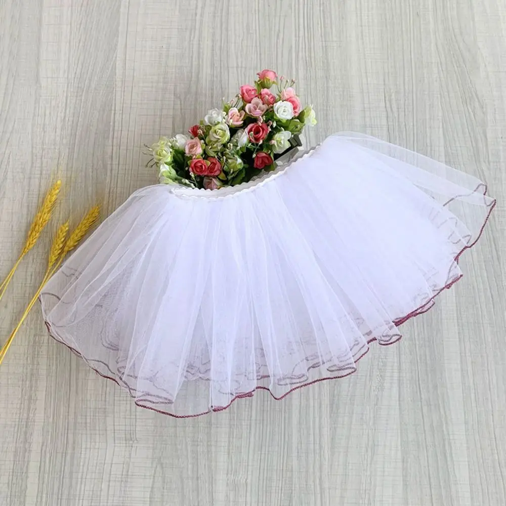 

Fashion 4 Layers Girls Tutu Skirt Fluffy Netting Ballet Skirts Tulle Dance Pettiskirt Girls