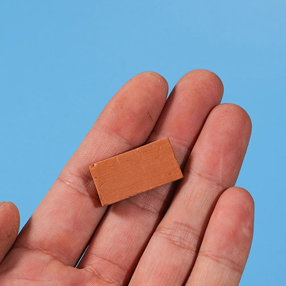 

40Pcs Miniature Bricks Red Soil DIY Fake Wall Decor for Micro Landscaping Fish Tank Simulation Brick Layout Craft