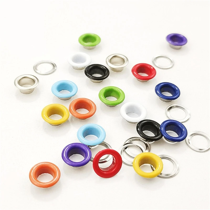 400Pcs 10 Colors Grommets Eyelets with Tool, 5mm Grommet Kits for Fabric, Canvas