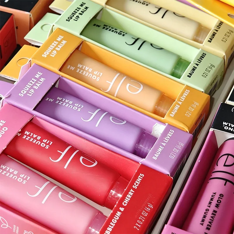 Elf Lasting Moisturizing Fruit Lip Balm Set Lip Gloss Lipstick Full Coverage Waterproof Liquid Foundation Fair 2 Color Makeup