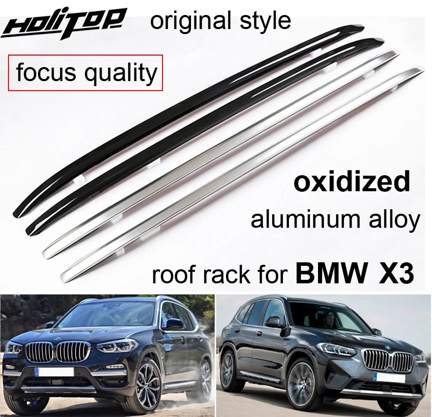 original model luggage bar roof rail roof rack for BMW X3 G01 2018-2024,OEM style,Oxidized aluminum alloy,high brightness