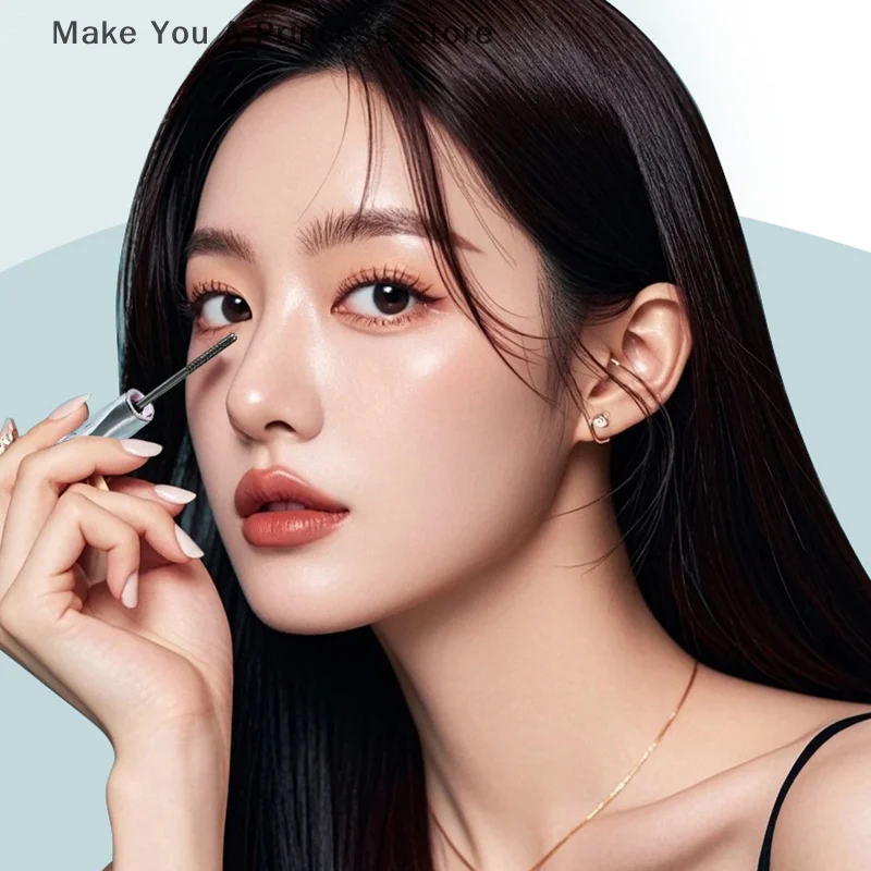 New Metal Lashes Mascara Waterproof Silk Fiber Mascara Black Long Curling Eyelash Extensions Non-clumping Eyes Makeup Cosmetics