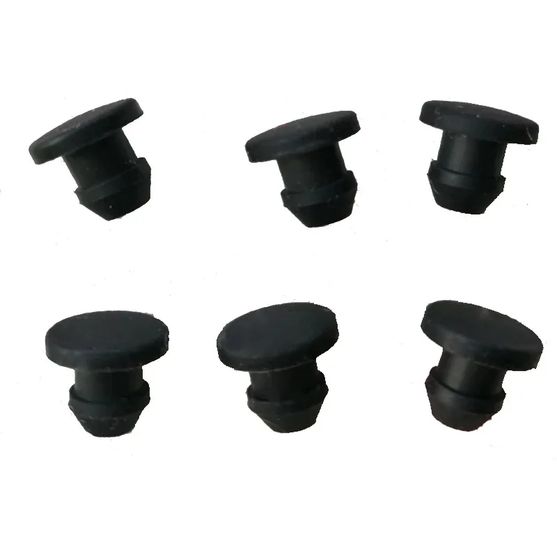 1/3/5/8/10pcs 2.5mm-50.6mm Black Silicone Rubber Hole Plug Caps T Type Plug Cover Snap-on Gasket Blanking End Seal Stopper