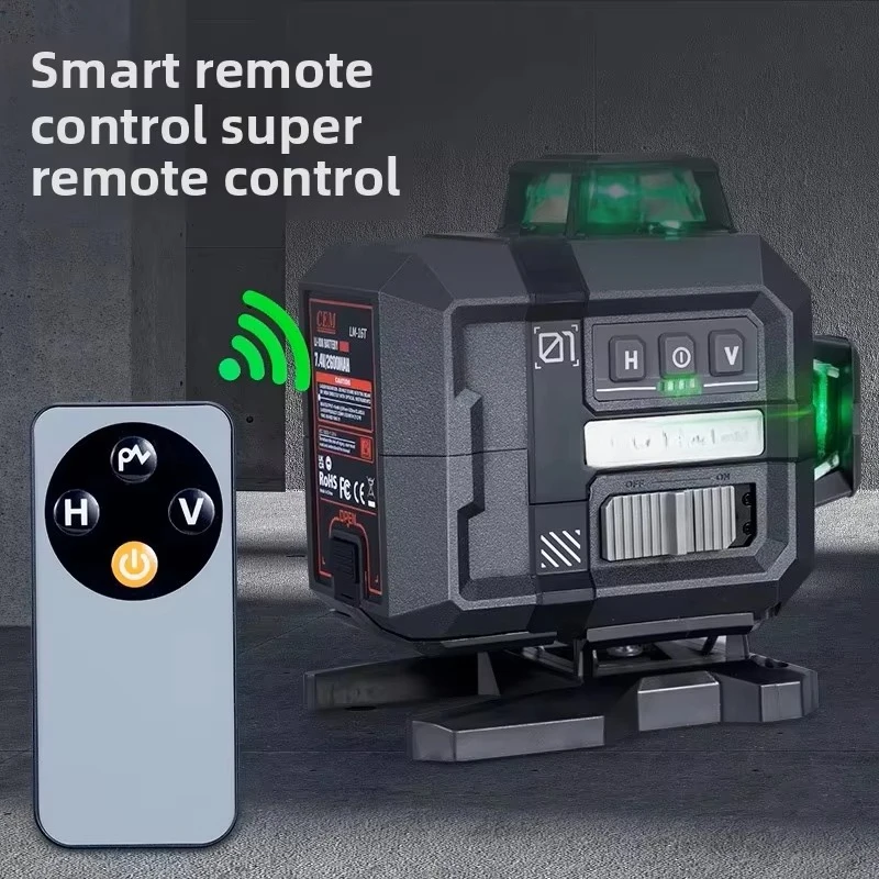 CEM  16 Lines Green Cordless 360 Degrees Auto Self-Leveling Cross Measure with Rotary Level for Construction LM-16T