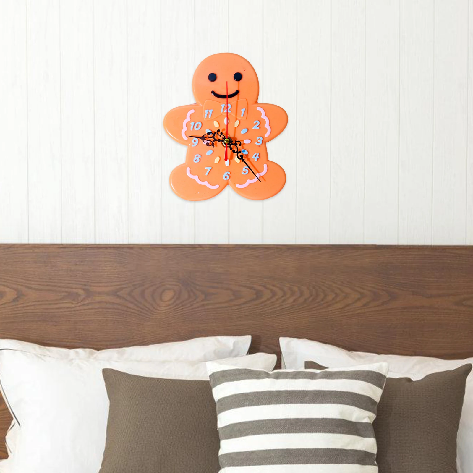 

1 set 1 Set Of Silicone Clock Molds, Gingerbread Man Shape For Diy Craft Making, Reusable Flexible Epoxy Mold, Multi-Use Crafts