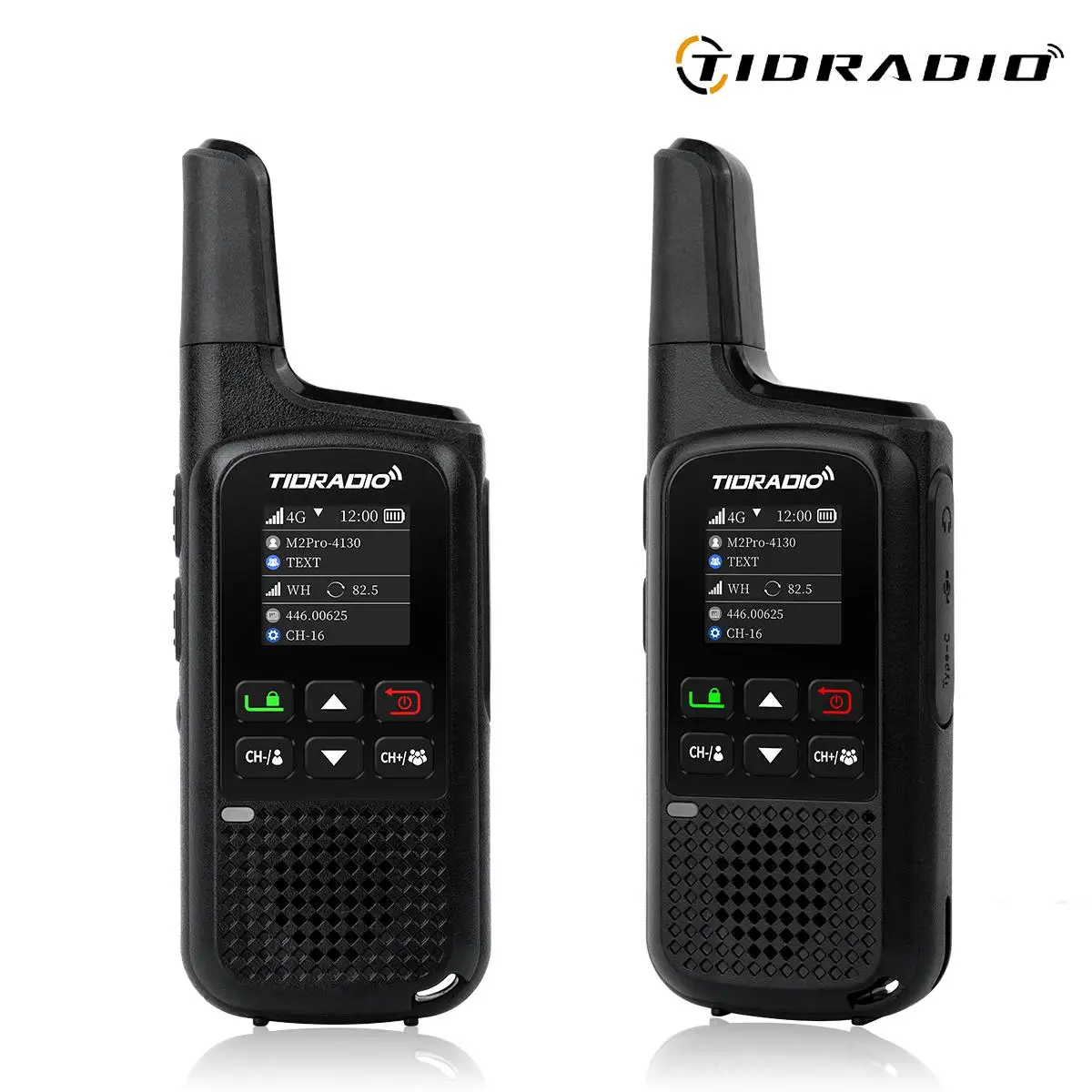 TIDRADIO TD-M2 PRO Global Walkie Talkie طويل المدى 4G شبكة خلوية PoC أجهزة الراديو + FRS، بطاقة SIM مزدوجة الوضع الاستعداد-PTT متضمنة