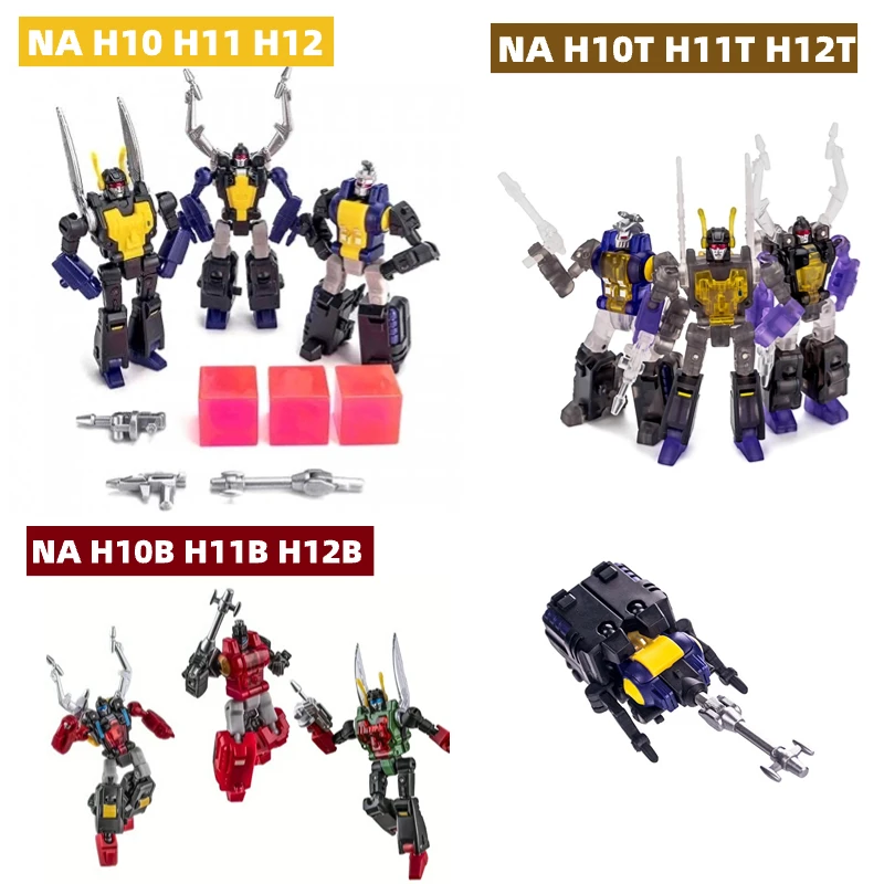 【IN Stock】 Newage NA Insecticon H10 Abadon H11 Berial H12 Asmodeus Kickback SHRAPNEL Bombshell MINI Action Figures With Box