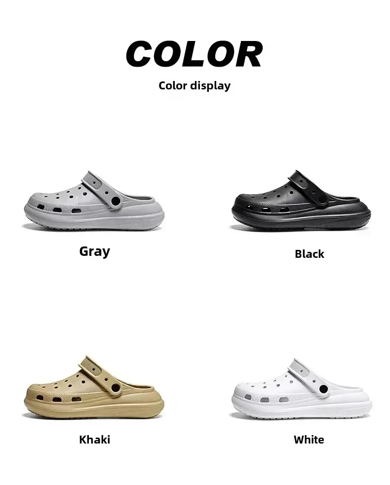 2026 Damen- und Herren-Lochschuhe, Sommer-Rutschfeste Outdoor-Sandalen, Geschlossene Zehen, Superweiche Beach-Slipper mit Dicker und Weicher Sohle – Detail 5