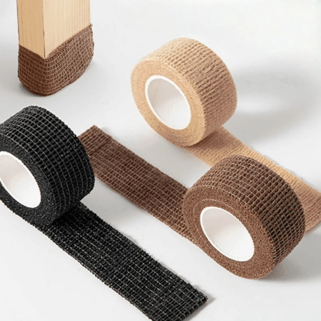 3-Pack Self-Adhesive Tape for Tables and Chairs, 2.5cm* 4m Pieces, Anti-Slip and Wear-Resistant for Tables and Chairs, Silent Table and Chair Foot Pads, Self-Adhesive Tape for Table Corner Protection Against Collisions