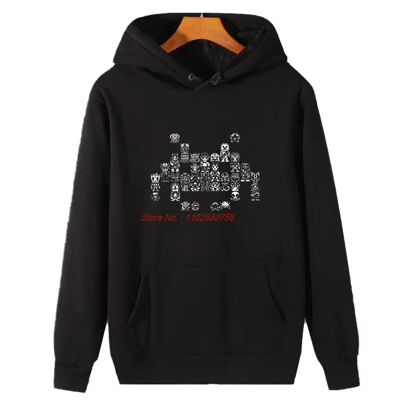 Funny Arcade Shooter Game Graphic Hooded Sweatshirts Winter Essentials Thick Sweater Hoodie Suitable For All Ages Male Clothes