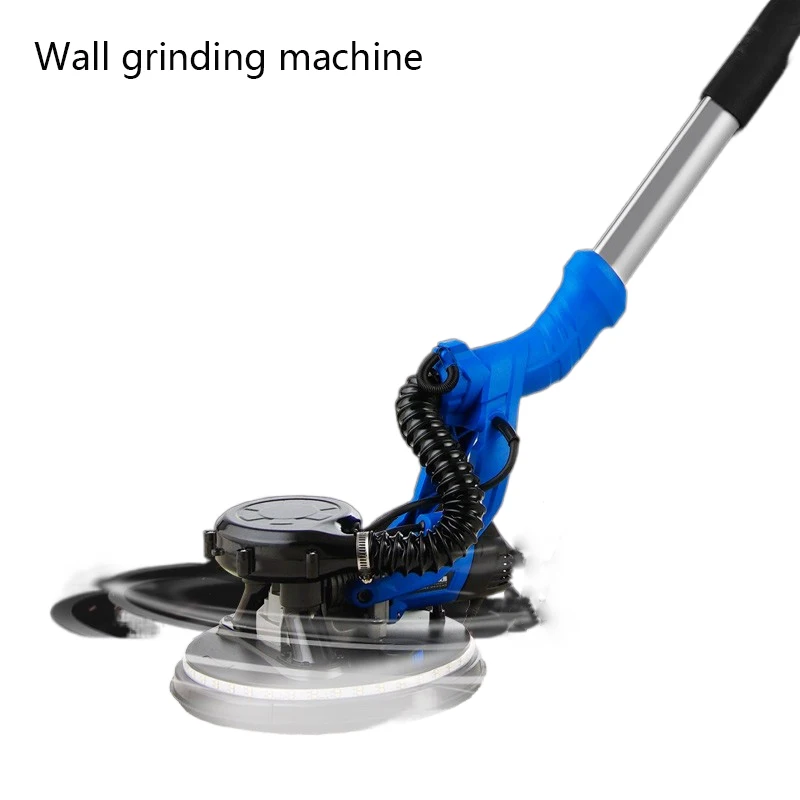 Electric Drywall Sander Pole Wall Polisher Dry Wall Sander LED Strip Light Wall Sanding Household