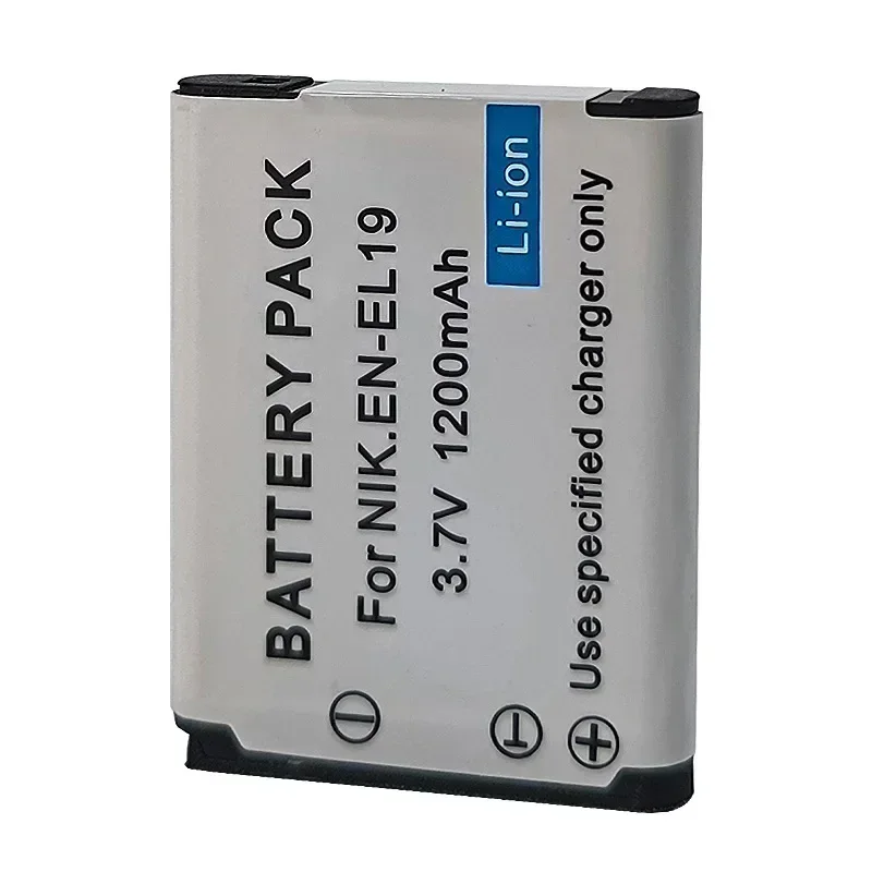 EN-EL19 3.7V 1200mAH Battery Suitable for Nikon S6600 S3100 S3300 S7000 S2500 S2600