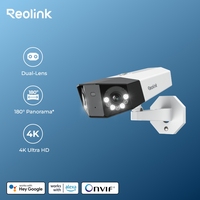 Reolink 4K UHD Dual-Lens Security Camera 16MP Duo Series PoE IP Camera 180° Panoramic View Home Video Surveillance Cameras