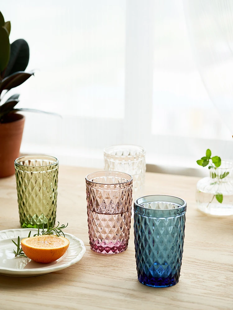 Bicchiere rotondo portatile nordico colorato tazza riutilizzabile creativa vino bicchiere da Champagne whisky Cocktail Caneca prodotti per la casa