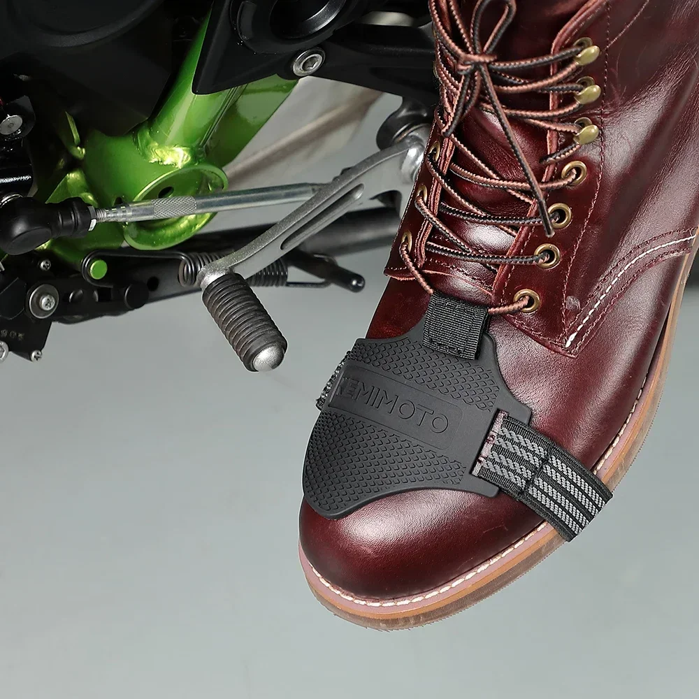 KEMIMOTO-Couvre-chaussures de moto, protège-chaussures, coussin de changement de vitesse réglable, protecteur de botte durable, manette de vitesse