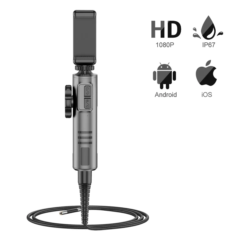 Articulating Borescope With LED Two-Way Borescope Inspection Camera HD1080P Endoscope Automotive Scope for IOS Android