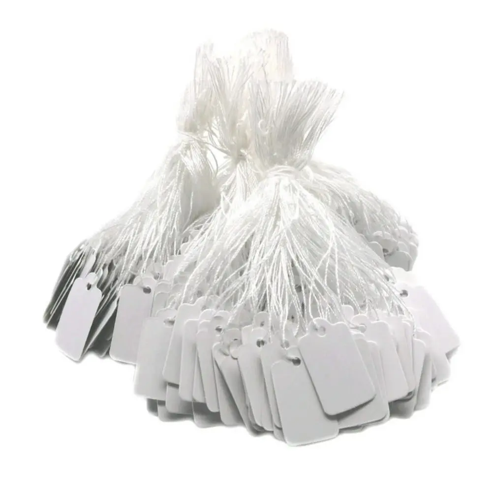 100PCS Accessories Retail Supplies Gold/Silver Edge Jewellery Hangtags Jewelry Price Labels Display Tool Hanging Tags