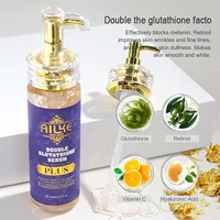 AILKE Ensemble de blanchiment double glutathion pour tous les types de peau, réduit les taches foncées, la mélanine, les taches de rousseur, le cloasma, même le teint 3