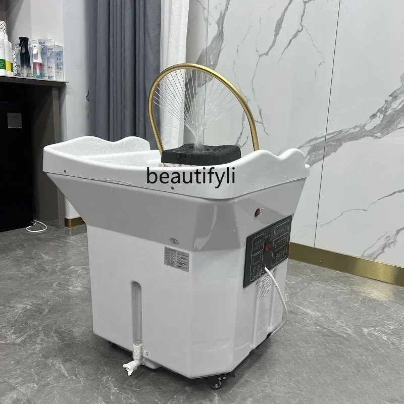 Basin Beauty Salon Dedicated Ear Cleaning Hair Care Head Treatment Shop with Water Circulation Fumigation Head Treatment Bed