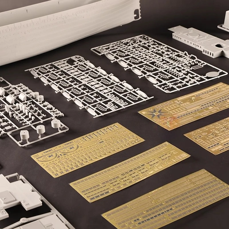 플라스틱 전함 모델 키트 1/200 왕립 군대 수송선 올림픽 시뮬레이션 성인 조립 보트 모델 장난감 선박 선물
