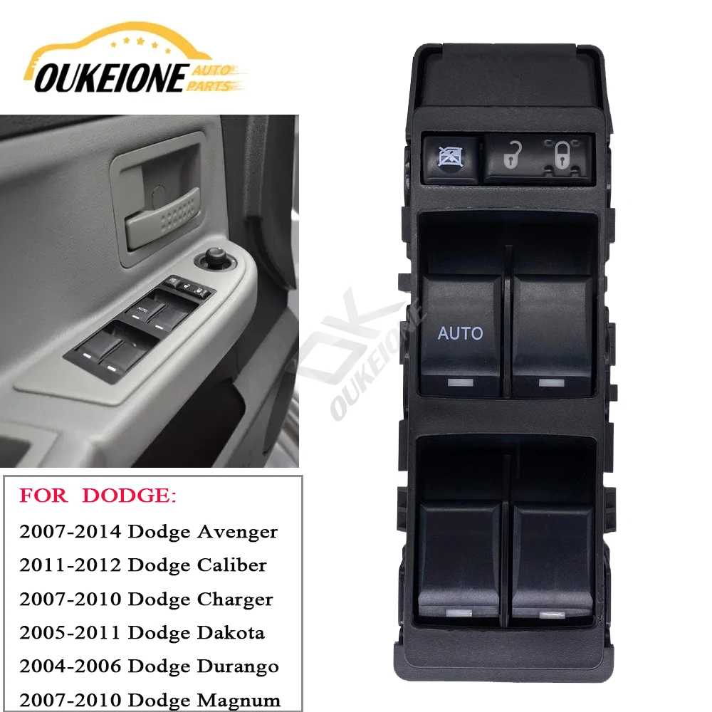 

For 2007-2010 Dodge Charger Avenger Magnum LHD Driver Auto Window Control Switch Glass Lifter Button 04602780AA Car Products