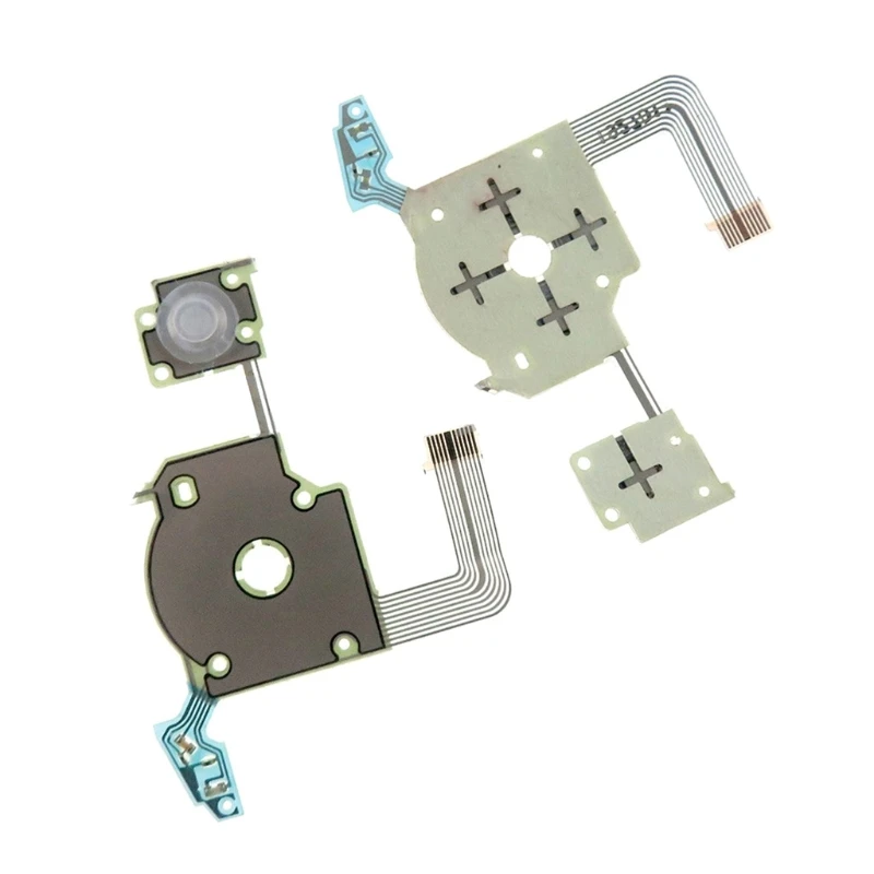 Nuovo Set di cavi flessibili per pulsante tastiera a nastro sinistro d-pad con gomma per PSP3000 PSP 3000 095
